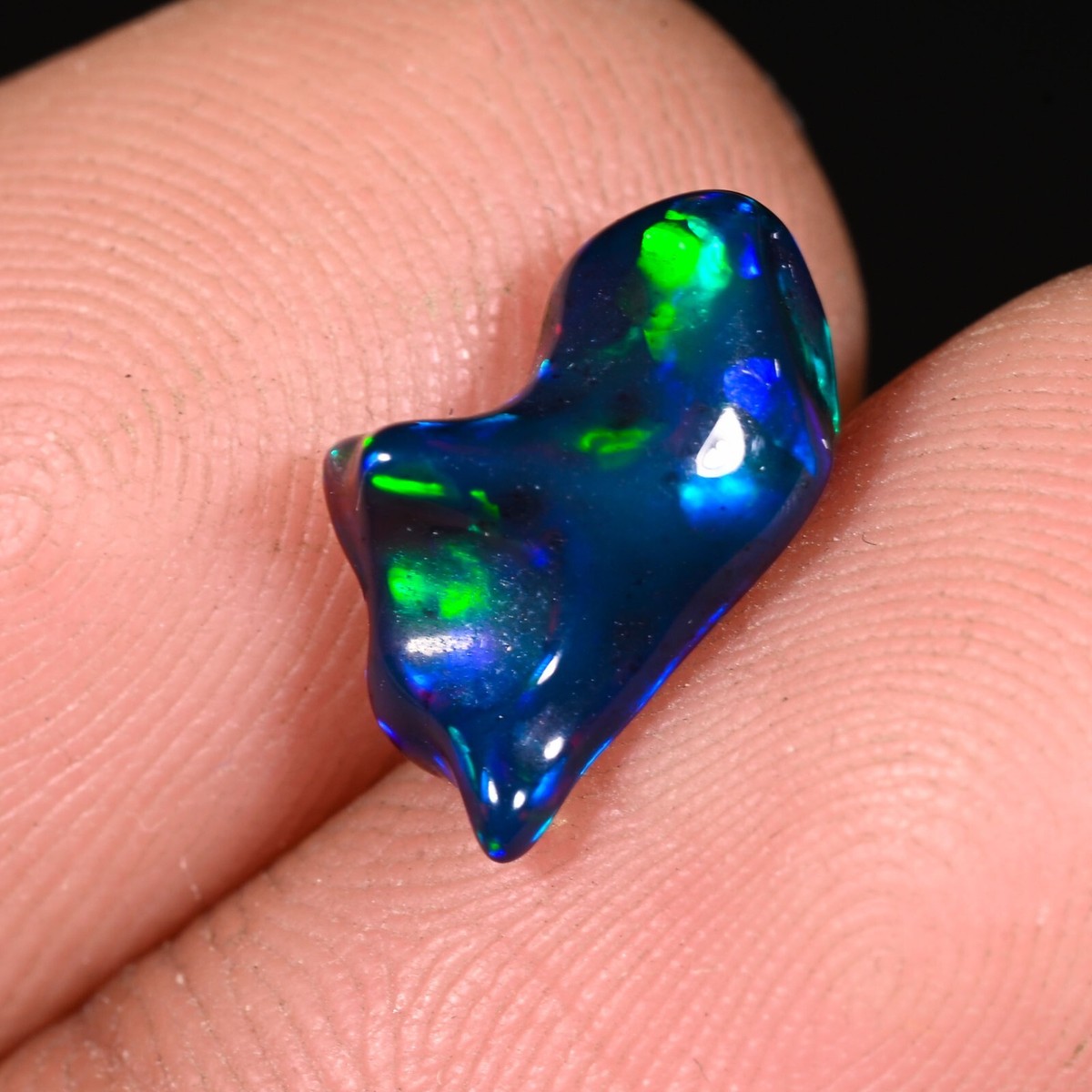 Opale Noire Brute D'Éthiopie - 6 Carats - Naturelle Non Traitée - Pierre Précieuse