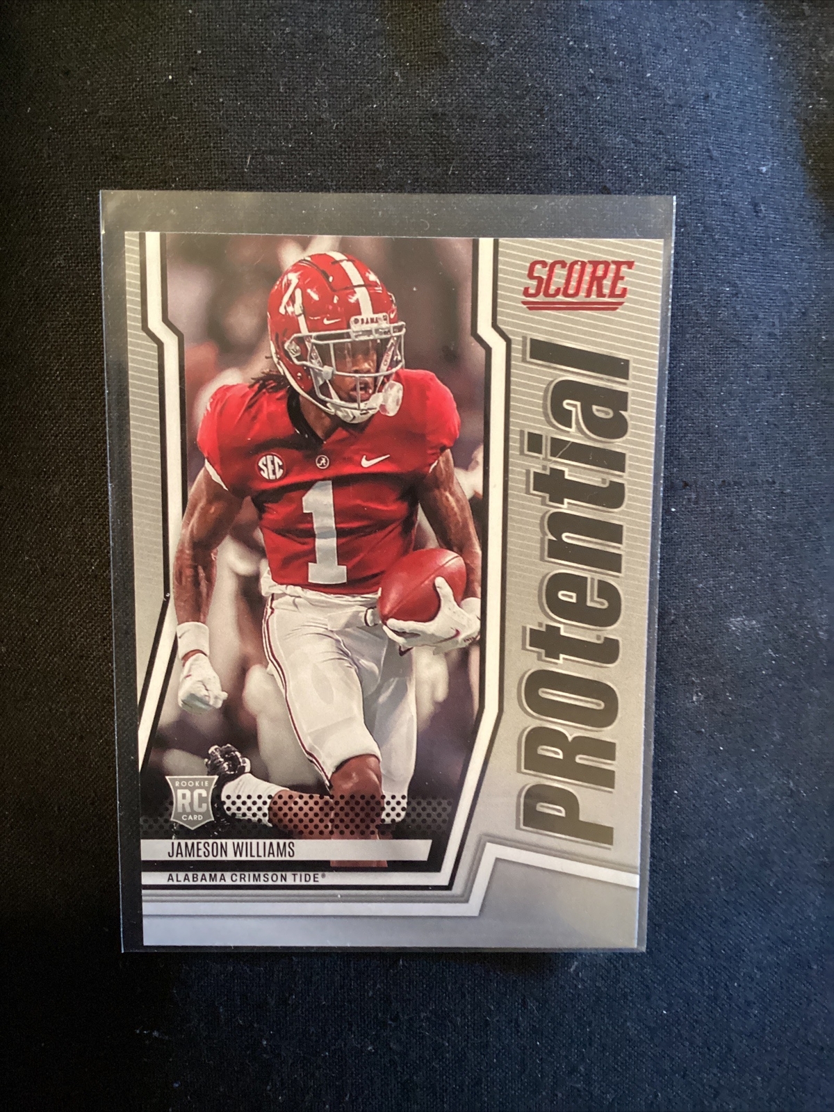 2022 Panini Score Jameson Williams Protential RC #P-JW Alabama JT15