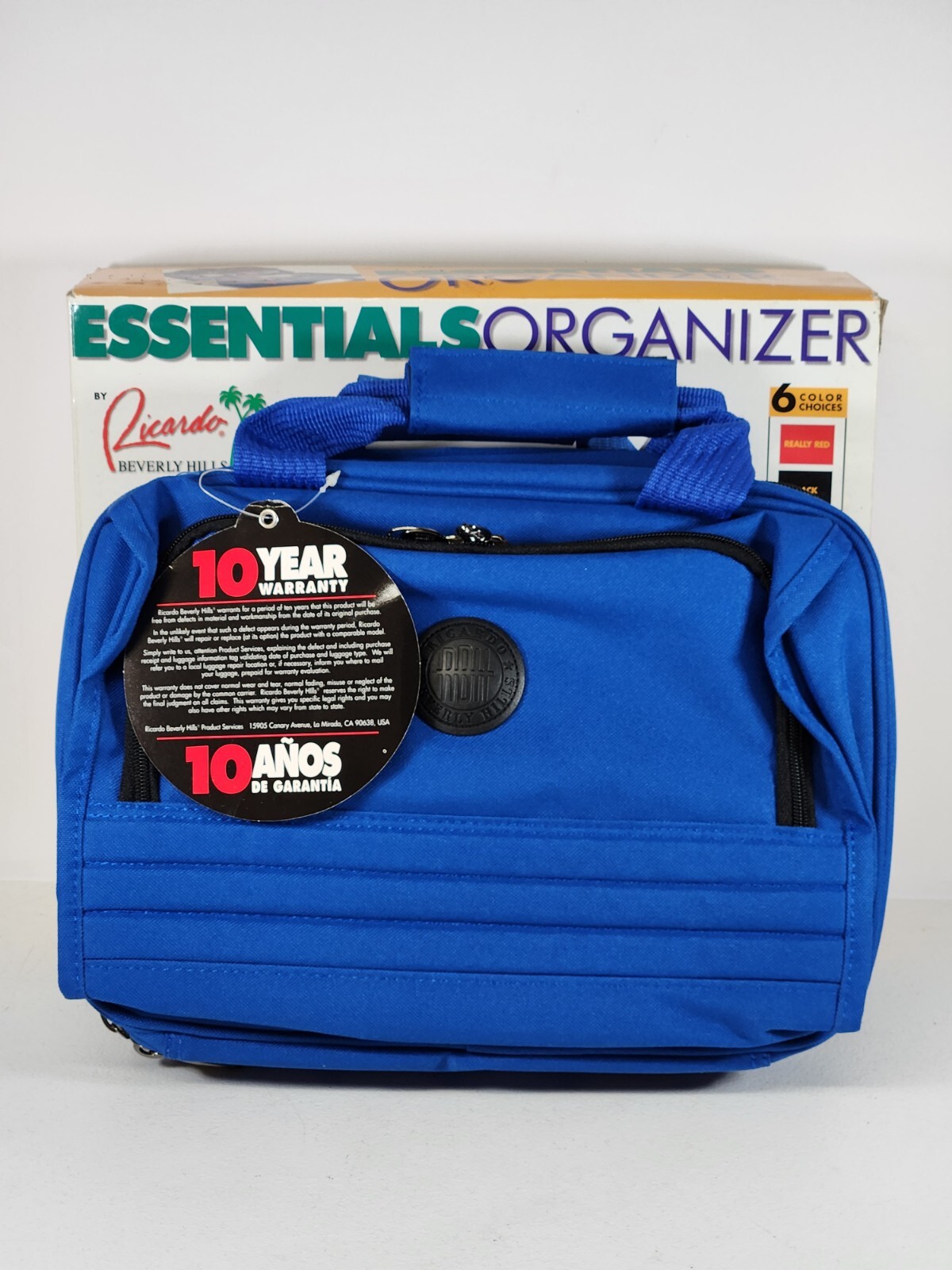 Blue Travel Toiletries Hanging Organizer Bag Ricardo Beverly Hills