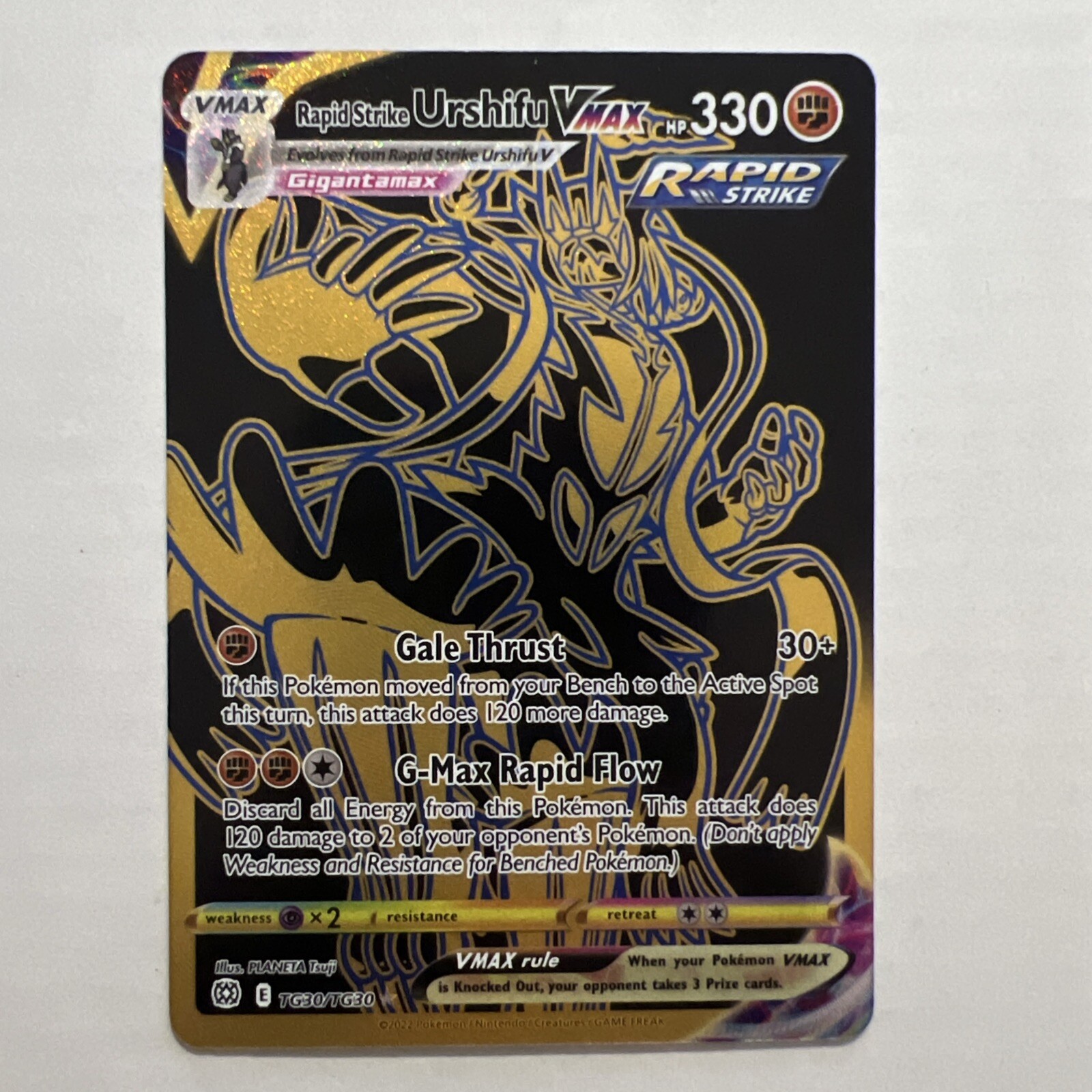 Rapid Strike Urshifu VMAX (Secret) TG30/TG30 Swsh09: Brilliant Stars Pokemon