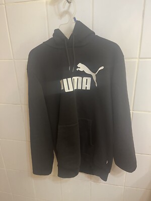 PUMA Sweat Jacket Hooded Black  Mens Large