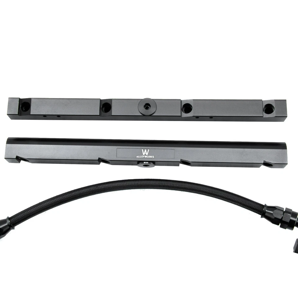 -8AN Fuel Rails Kit wit Fittings T hose Aluminum Fits GM LS1 / LS6 Quick Connect - Image 2 of 4