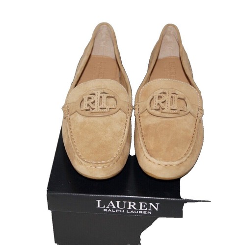 Ralph Lauren Croc-Embossed Beige Loafers Size 7 B Lauren Ralph Lauren Women main image 4