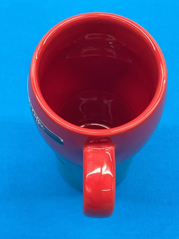 Taza de viaje Mr Coffee Traverse cerámica roja y acero inoxidable 16 oz sin tapa Foto 3 de 4