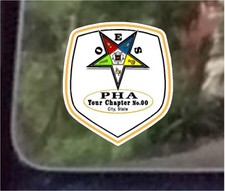 Autocollants ProSticker 110 (24 pièces) 4" Maçonnique étoile de l'Est Custom OES PHA Lodge 