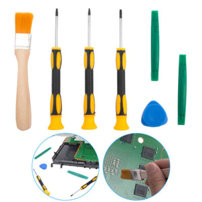 Hightek Screwdrivers Precision Torx Set T6 T8H T10H Star With Brush For PS3 PS4