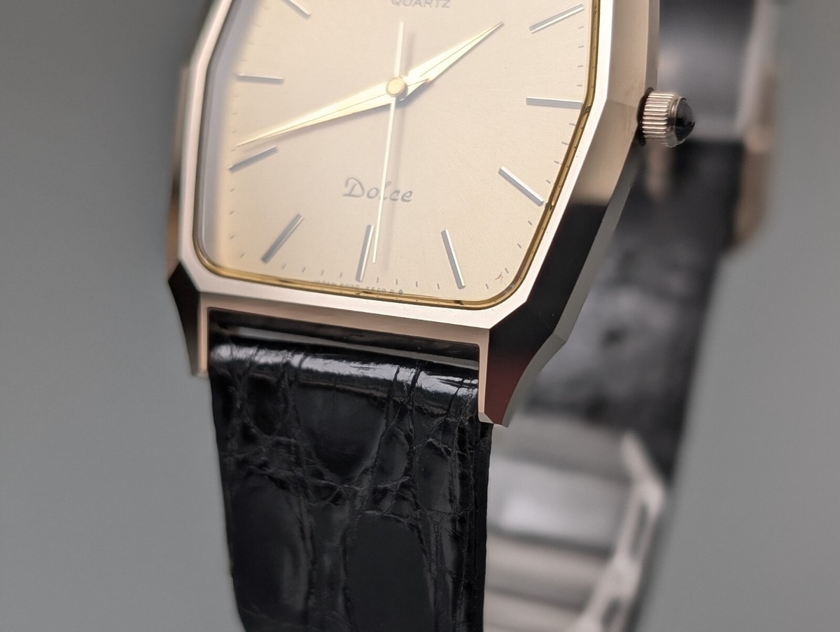 美品 ヴィンテージ SEIKO DOLCE 6030-5480 クォーツ メンズ Seiko Dolce Seiko Dolce 6030 5480 Men's Dress Watch (Vintage