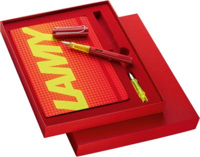 Lamy 022 Geschenkset Safari glossy red F