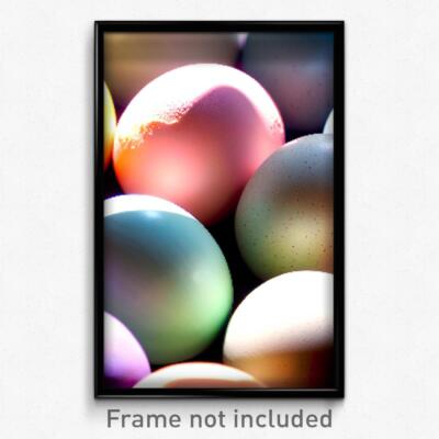 Pixel Art Poster - Marvelous Eggs (8 Bit Psychedelic Trippy Video Game Print)