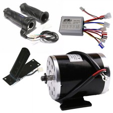 24V 500W Brush Electric Motor Kit Controller Throttle Pedal ATV Go Kart E Bike