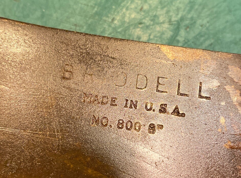 Vintage BRIDDELL No. 800 8” Meat Cleaver Chefs Tool U.S.A. eBay