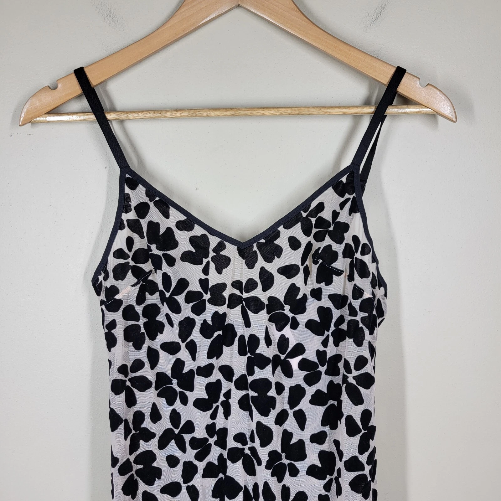 UNDERCOVER Mini abito slip Victoria's Secret maglia trasparente velluto fiori floreali piccolo