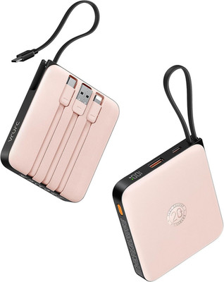 VRURC Mini Portable Charger, 22,5W USB C Fast Charging 10000mAh Pocket Pink 