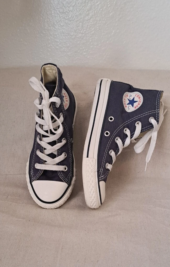 efficiëntie Discriminatie ochtendgloren Navy Blue Converse All Star High Tops 13 Youth | eBay