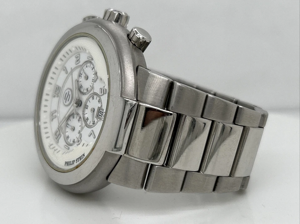 Reloj Philip Stein Active Cronógrafo Cuarzo Fecha Acero Hombre 44mm Foto 3 de 4