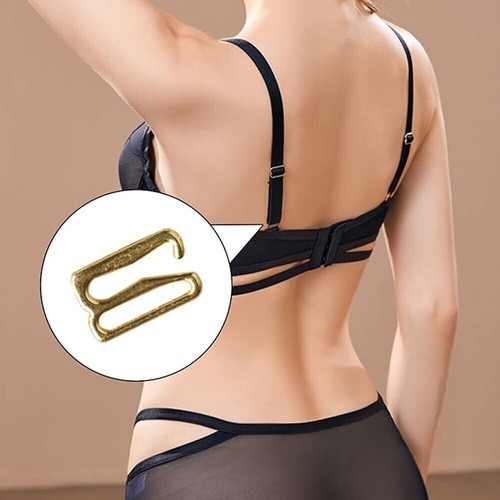 360pcs/set Metal Bra Strap Adjustment Clasp Slides Rings Hooks Lingerie Hardware - Picture 8 of 10