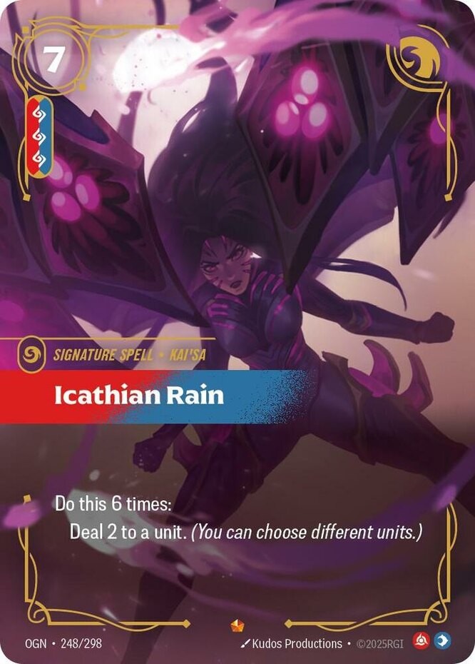 1x Icathian Rain - 248/298 - Epic - Foil NM-Mint Riftbound TCG: Origins Riftboun