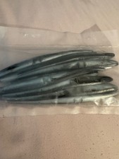 Vintage Herb Reed's Lunker City 6" SLUG-GO..Silver Phantom 10 pk