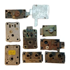 Set of 9 PARTS Assorted Mosler, ilco  Sargent and Greenleaf Safety Deposit Locks