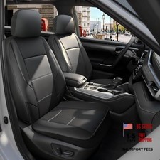 Front Truck Seat Covers for Dodge Ram 1500 2500 Front Seat Black-Classic Style