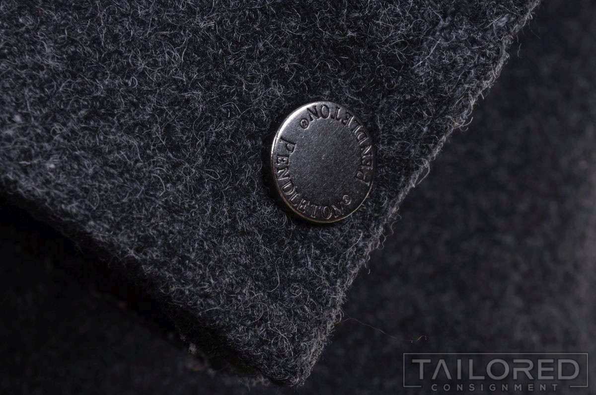 PENDLETON Solid Gray Flannel Wool Womens Luxury F… - image 5