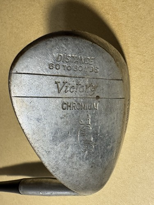 #ad #ad Vintage Ken Wel Victory Niblick Golf Club Chromium Dot Face 60 80 Yds 1930s $40.00