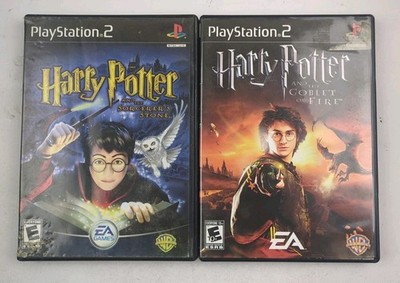 Harry Potter Sorcerer's Stone & Goblet of Fire PS2 2 Game Bundle Lot CIB RARE!