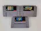 SNES Mario Game Cartridge Lot of 3 Mario Kart, All Stars, Super Mario World