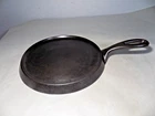 XLNT WagnerWare No.6A 7" Cast Iron Round Griddle-Restored-XLNT-FLAT