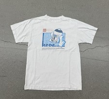 Camiseta De Colección 2009 Lego Star Wars R2-D2 Gráfica Para Hombre’s M Blanca Retro Videojuego