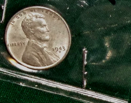 1943-D LINCOLN WHEAT-BACK PENNY - GRADES "UNCIRCULATED"