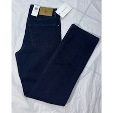 Calvin Klein Jeans Men  s Straight Fit 30x32 Vintage CK Navy New With Tags