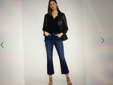 Johnny Was Marseille Baby Boot Cropped Jeans 29  Waist Color Kinglet Free Ship