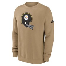 Nike Mens Pittsburgh Steelers Throwback Rewind Retro Club Sweatshirt Large NEW