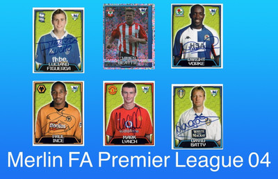 Classic Merlin FA Premier League 2004 04 Fußball Soccer Aufkleber - Wählen Sie eine