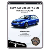 Skoda Octavia 1Z 2004-2013 6 Gang Schaltgetriebe 02S Reparaturleitfaden Ebook