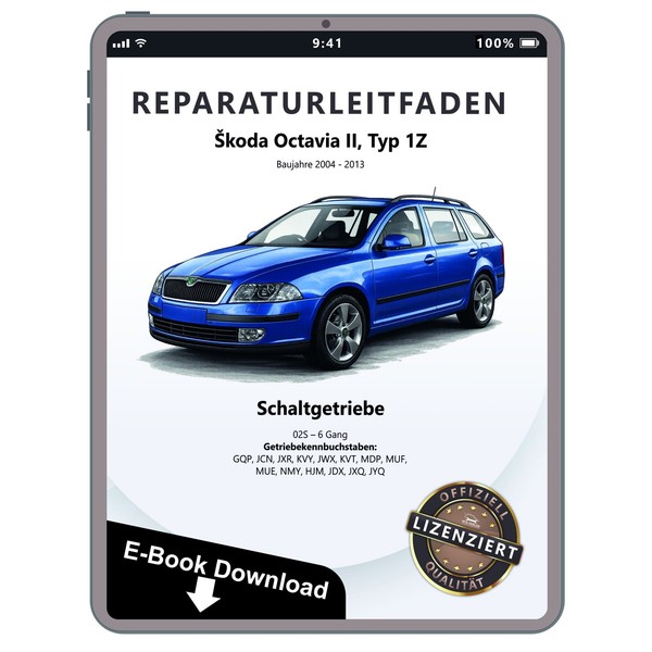 Skoda Octavia 1Z 2004-2013 6 Gang Schaltgetriebe 02S Reparaturleitfaden Ebook-image