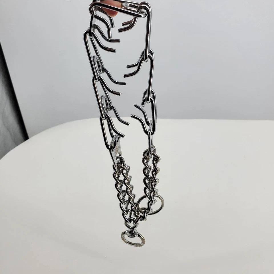 Herm Sprenger Dog Training Prong Pinch Collar Chrome Plated Steel - Image 2 of 4