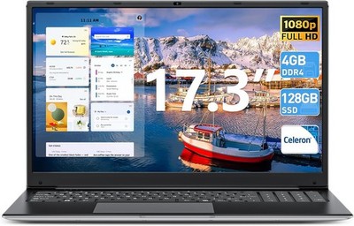 2026 NEU 17.3 Zoll Laptop Computer 4GBGB 128GB SSD Window 11 8000 mAh