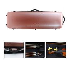 Full Size Violin Hard Case - Hybrid Carbon can hold 4 pcs bow  Rose Gold