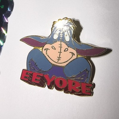 Walt Disney World EEYORE smiles with Name Pin - Might be only one on Ebay
