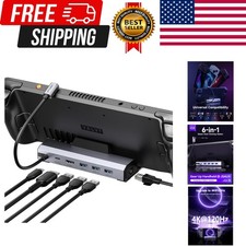 Upgraded Docking Station 4K 120Hz for Steam Deck OLED/ROG Ally X/Legion Go S/...
