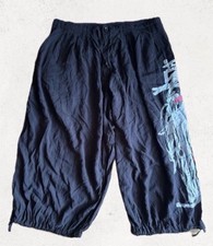 Pantaloni Yohji Yamamoto Black Scandal SS19 stampa grafica