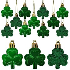 St Patricks Day Ornaments for Tree, 30 Pieces Shamrock 30 Pcs
