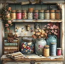 Diamond Art Painting Buttons And Crafts Delightful 30cm X 30cm 14 Colors