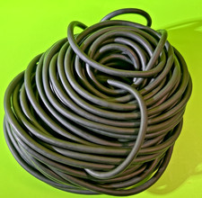 3/16 I.D X 3/32 WALL X 3/8 O.D LATEX RUBBER TUBING BLACK 100 FEET