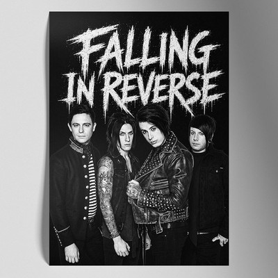 Falling In Reverse Black & White Poster Druck Wandbild HeavyMetal ungerahmter Druck