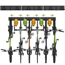 Heavy Duty Bike Storage Rack Wall Mount for 6 Bikes Capacity Sports 42% Off