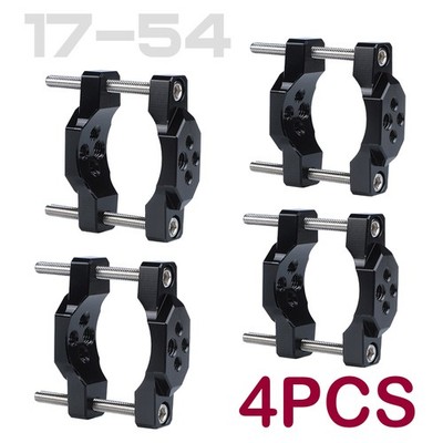 4pcsMotorcycle Fork Tube Bar Clamp Headlight Mount Bracket Fog Spot Light Holder