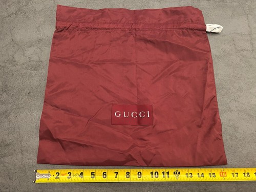 Gucci Red drawstring dust cover/bag 16 X 16 Inch Authentic